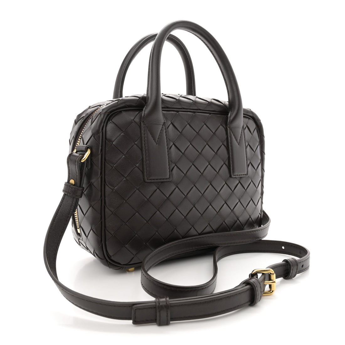 Bottega Veneta  Lambskin Intrecciato Small Getaway Fondant