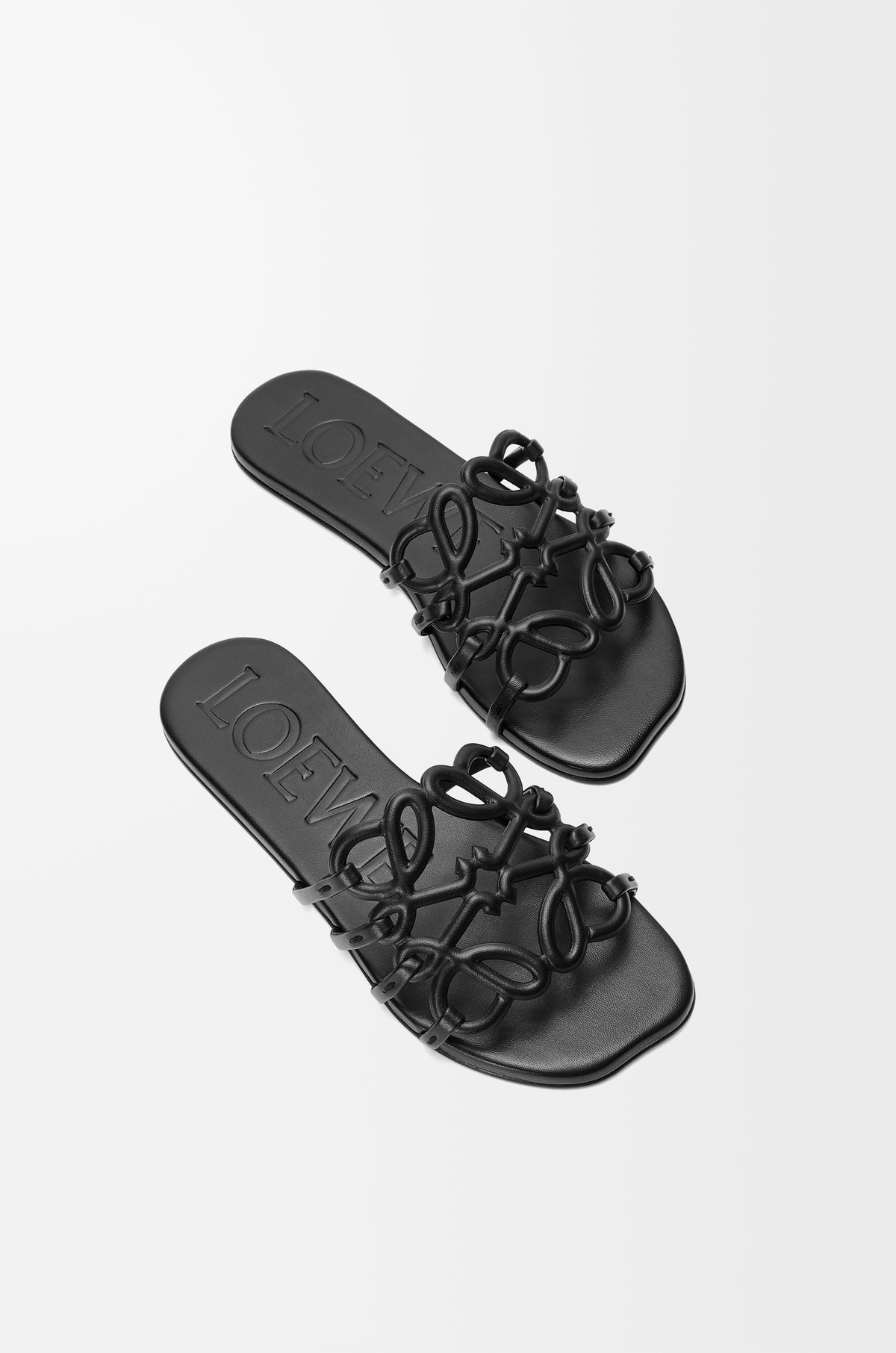 LOEWE Petal Anagram slide in soft calfskin