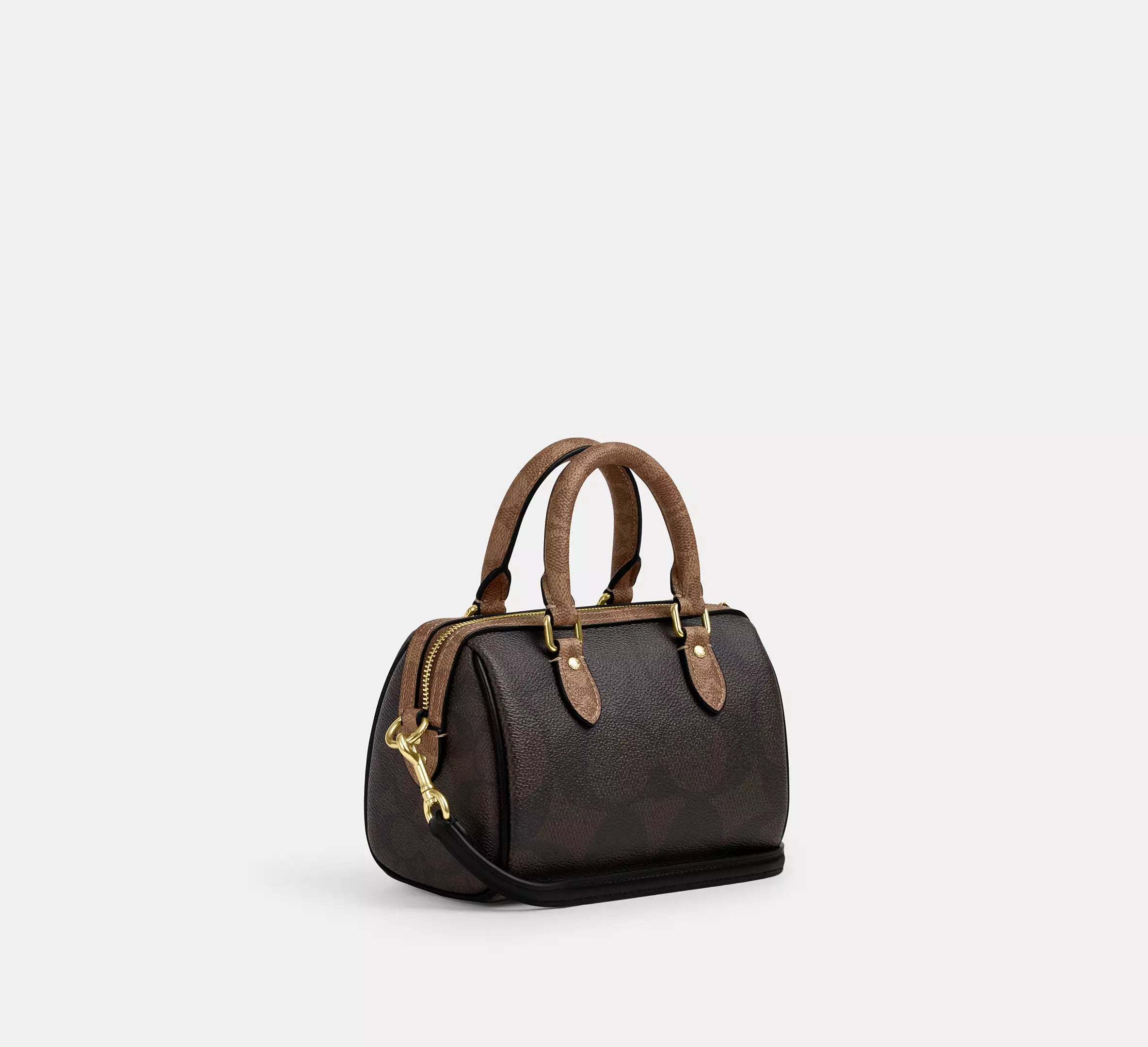 Coach Mini Rowan Crossbody Bag In Blocked Signature Canvas