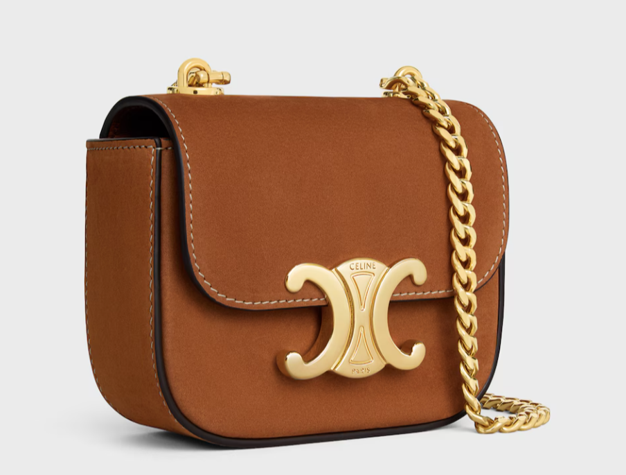 Celine MINI CHAIN CLAUDE IN NUBUCK CALFSKIN