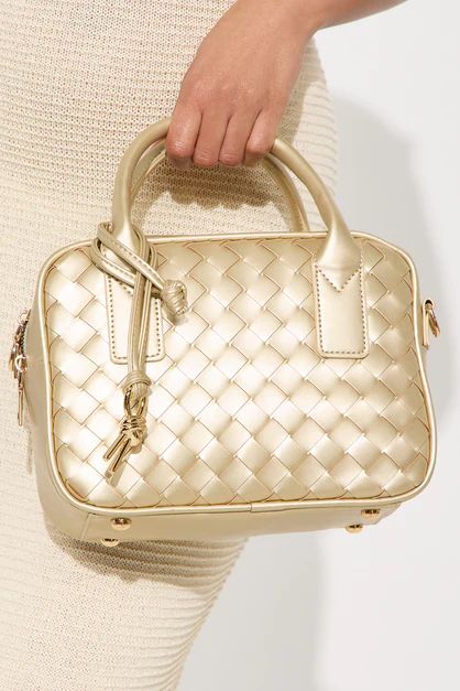 Bottega Veneta  Lambskin Intrecciato Small Getaway Fondant