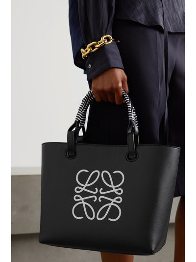 LOEWE Anagram debossed printed leather tote hover