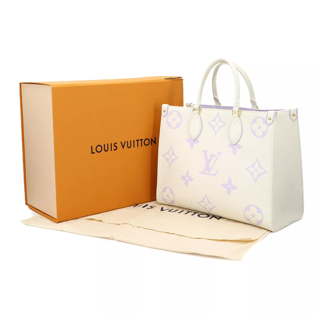 LOUIS VUITTON Monogram Empreinte Onthego MM Tote Shoulder Bag