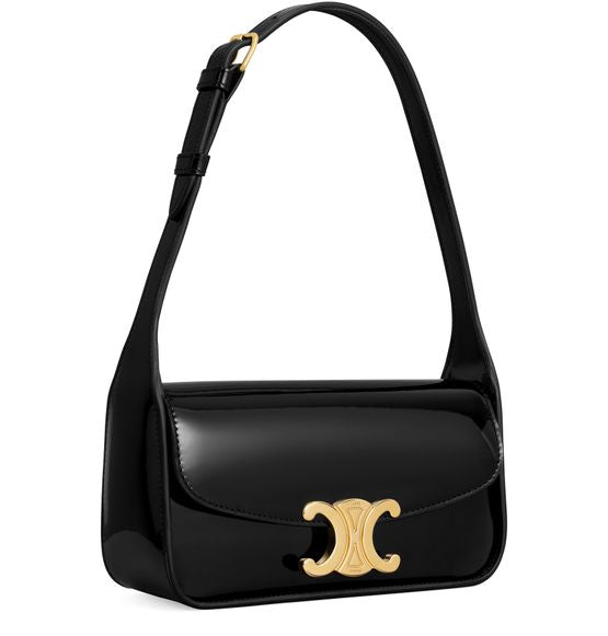 CELINE Triomphe Terence Shoulder Bag Calfskin