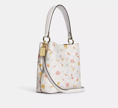 Coach Small Town Bucket Bag In Signature Canvas With Mystical Floral Print hover