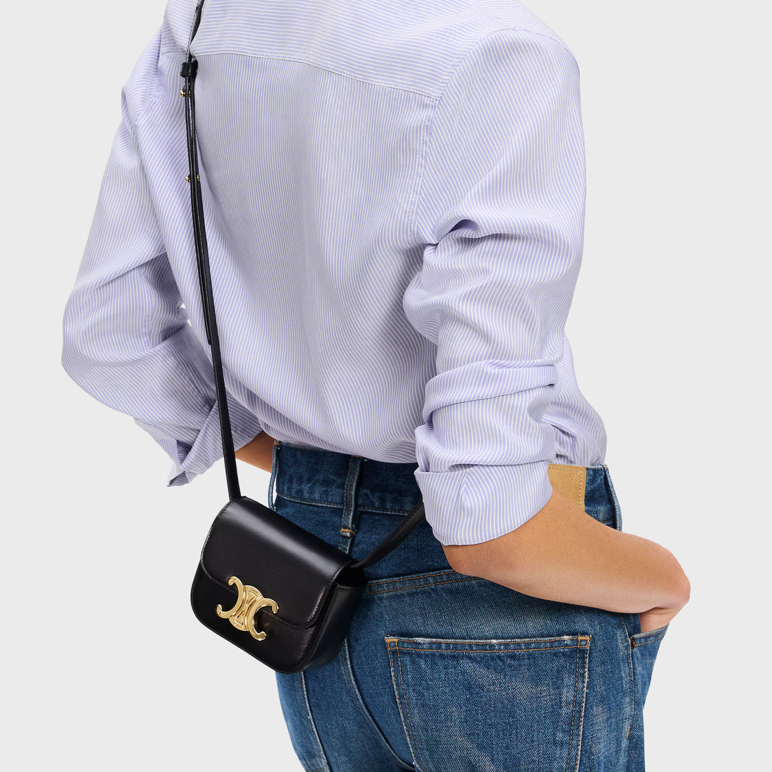 Celine MINI CLAUDE IN Shiny calfskin