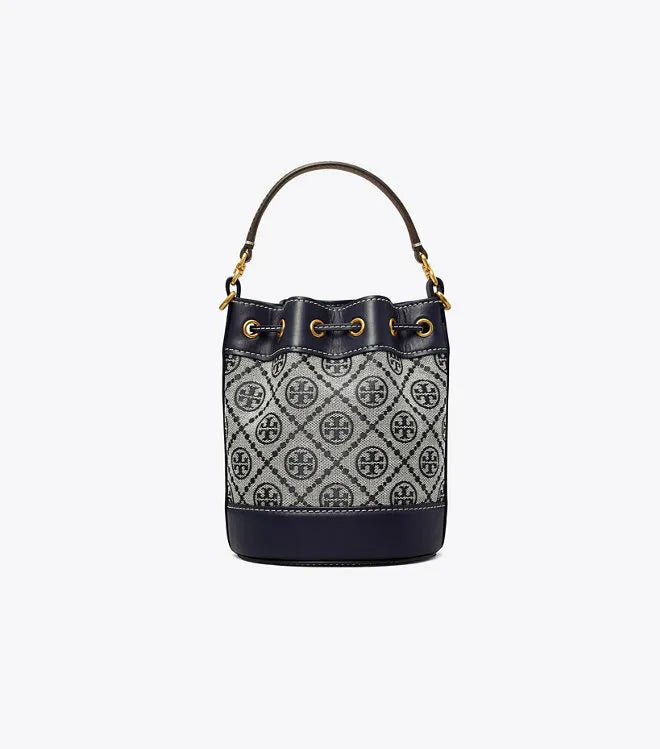 Tory Burch T Monogram Jacquard Mini Bucket Bag