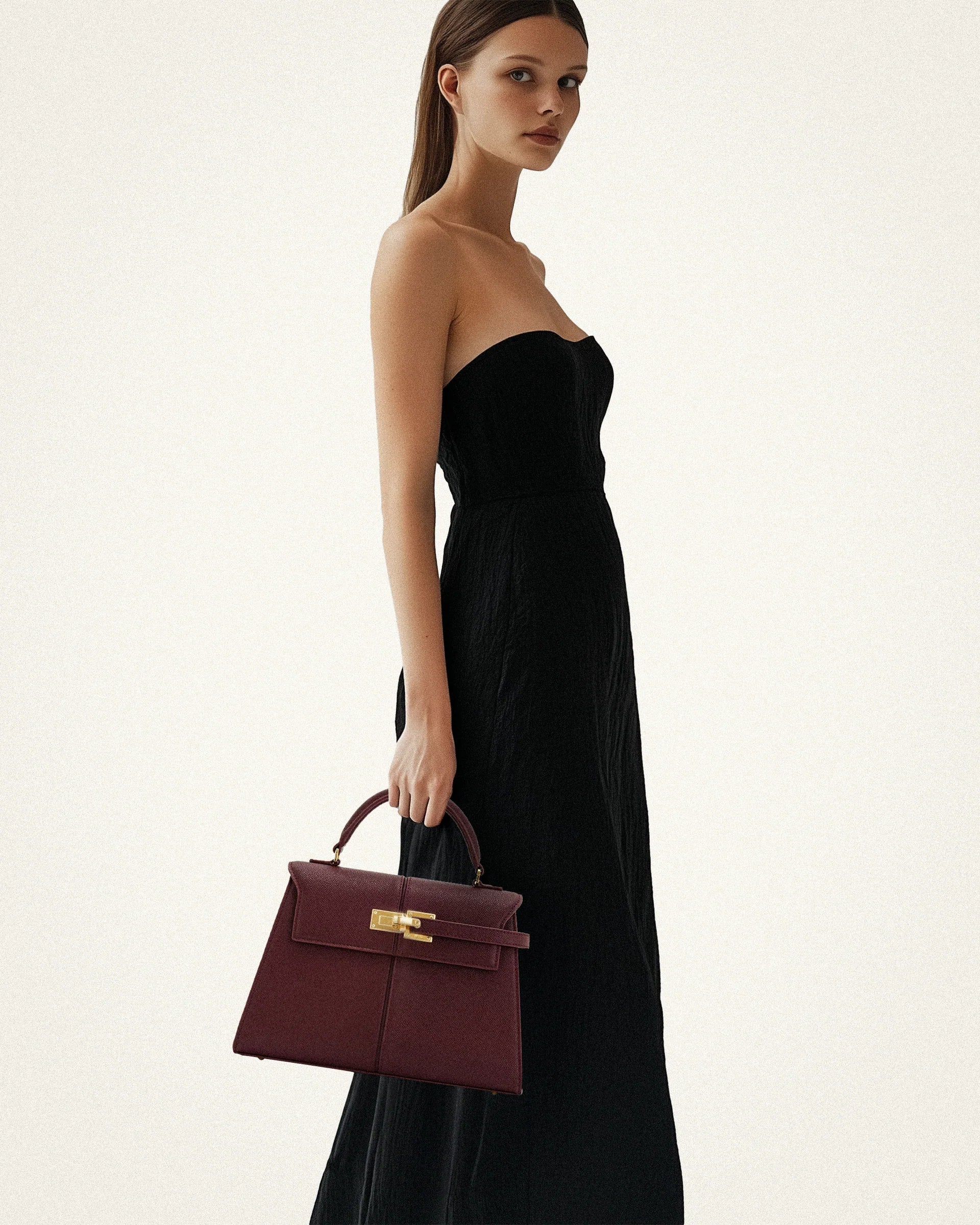JW PEI Elise Large Top Handle Bag - Claret