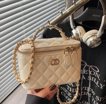Chanel Mini Square Vanity Case Caviar (Black + Pink + Beige + White)