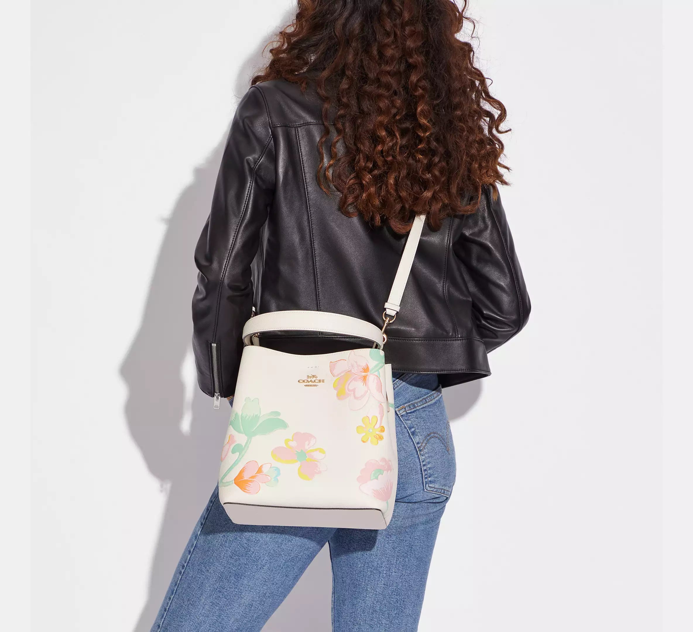 Coach Town Bucket Bag With Dreamy Land Floral Print