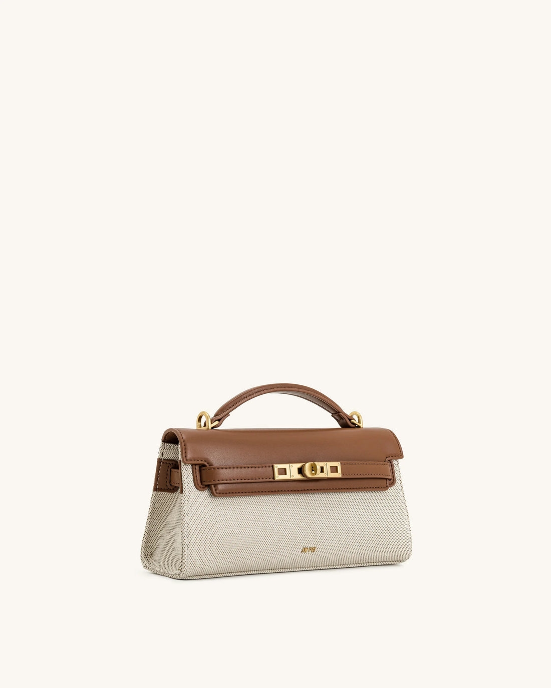 JWPEI Noor Top Handle Bag - Brown Canvas