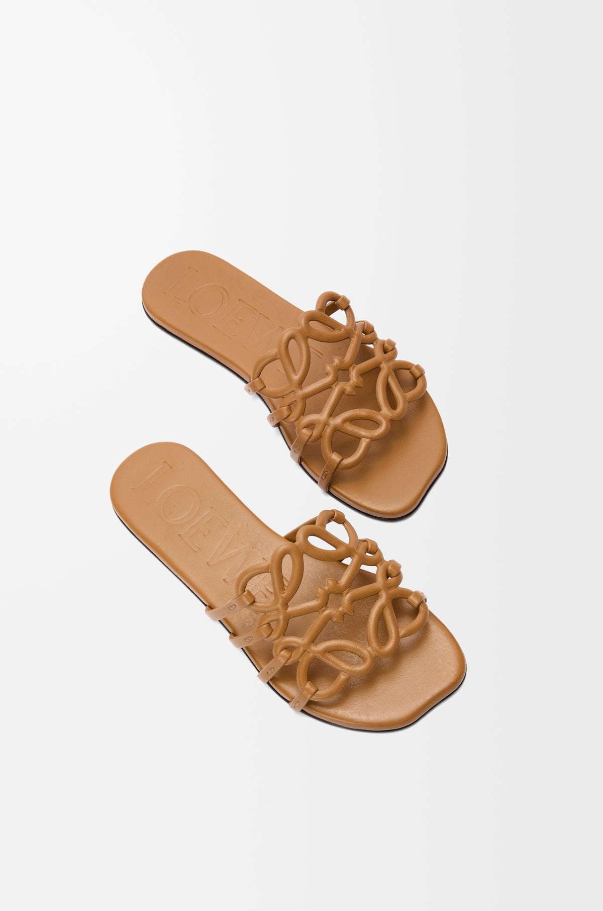 LOEWE Petal Anagram slide in soft calfskin