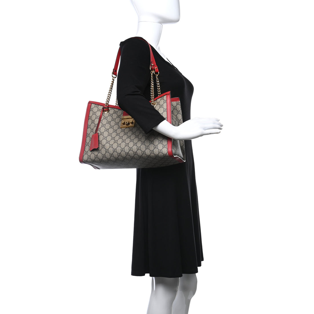 Gucci  GG Supreme Monogram  Padlock Tote