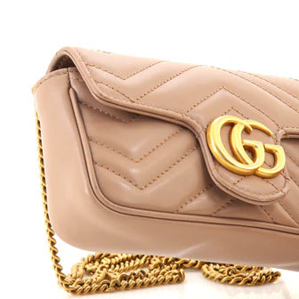 Gucci GG Marmont matelassé leather bag hover