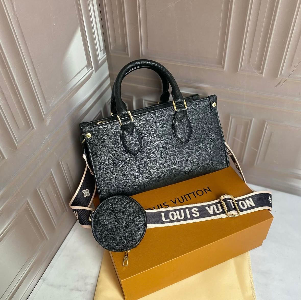LV top handle bag