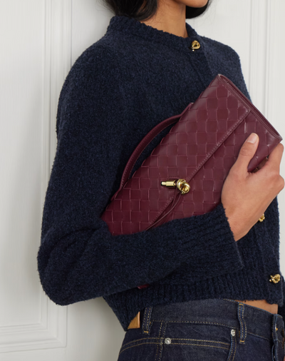 BOTTEGA VENETA Long Andiamo intrecciato leather clutch