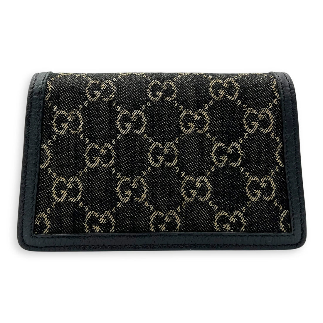 Gucci Dionysus Super Mini Black Crossbody Bag in Canvas, Silver hardware