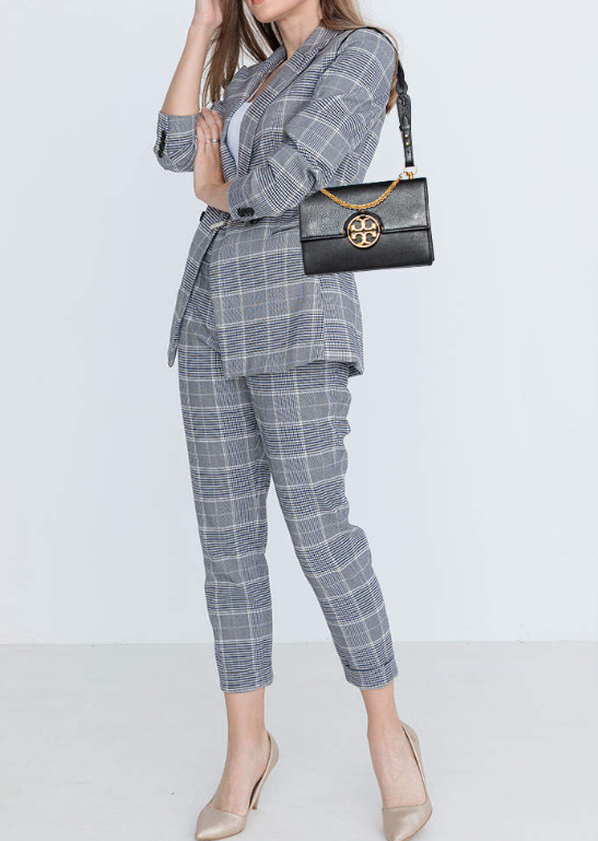 Tory Burch Black Leather Miller Flap Shoulder Bag