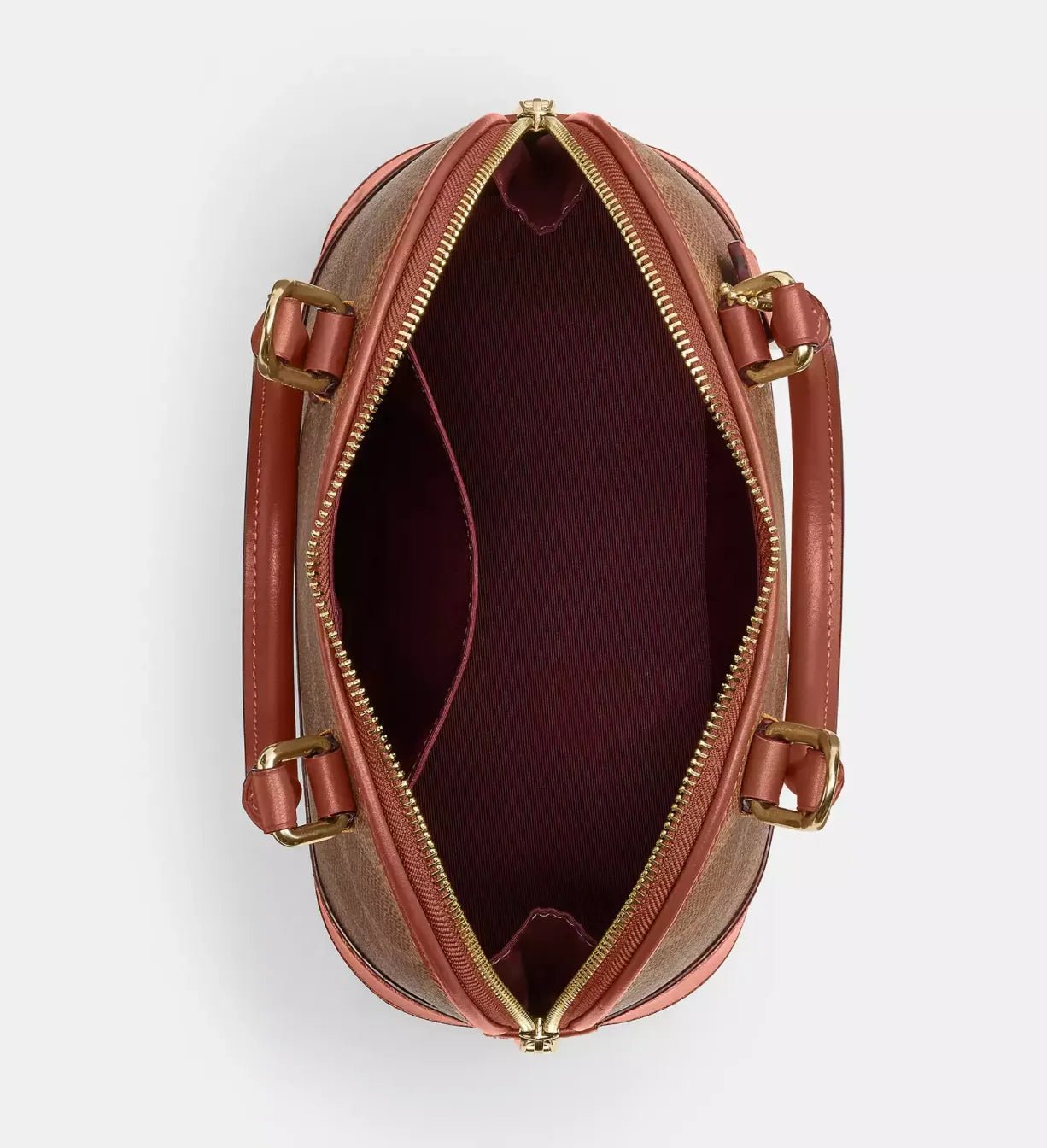 Coach Sabrina Satchel Bag In Signature Canvas