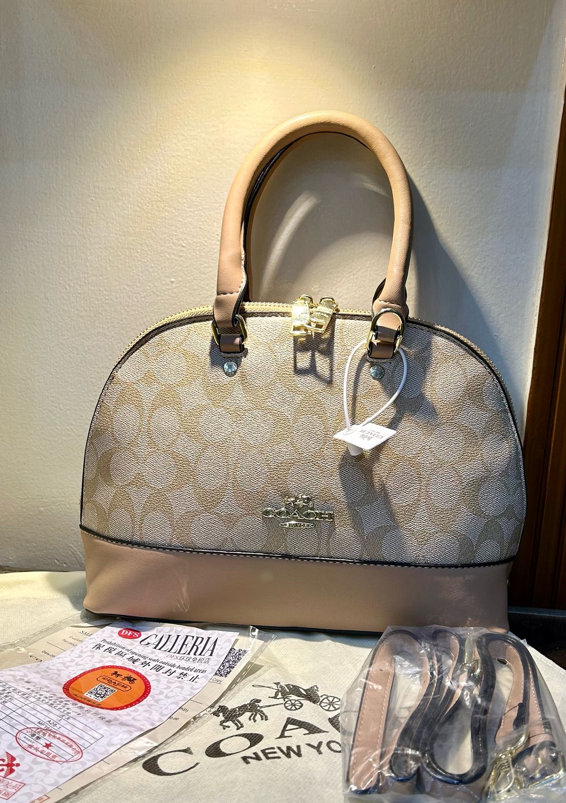 Coach Alma Sierra Satchel Signature