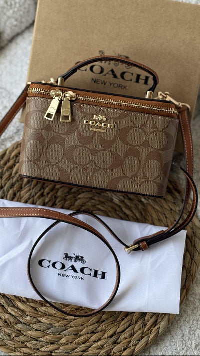 Coach vanity case bag hover