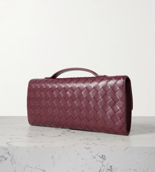 BOTTEGA VENETA Long Andiamo intrecciato leather clutch