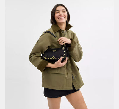 Coach Teri Shoulder Bag With Rivets hover