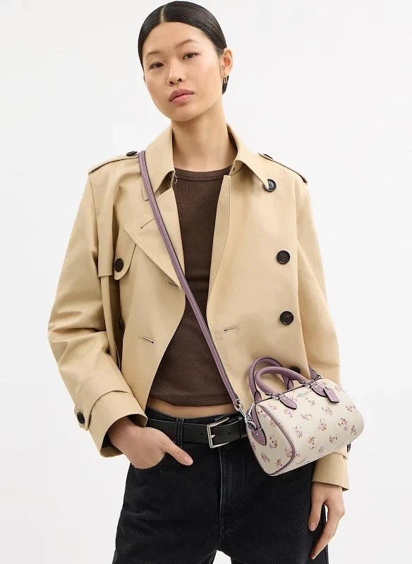 Coach Mini Rowan Crossbody Bag With Floral Print