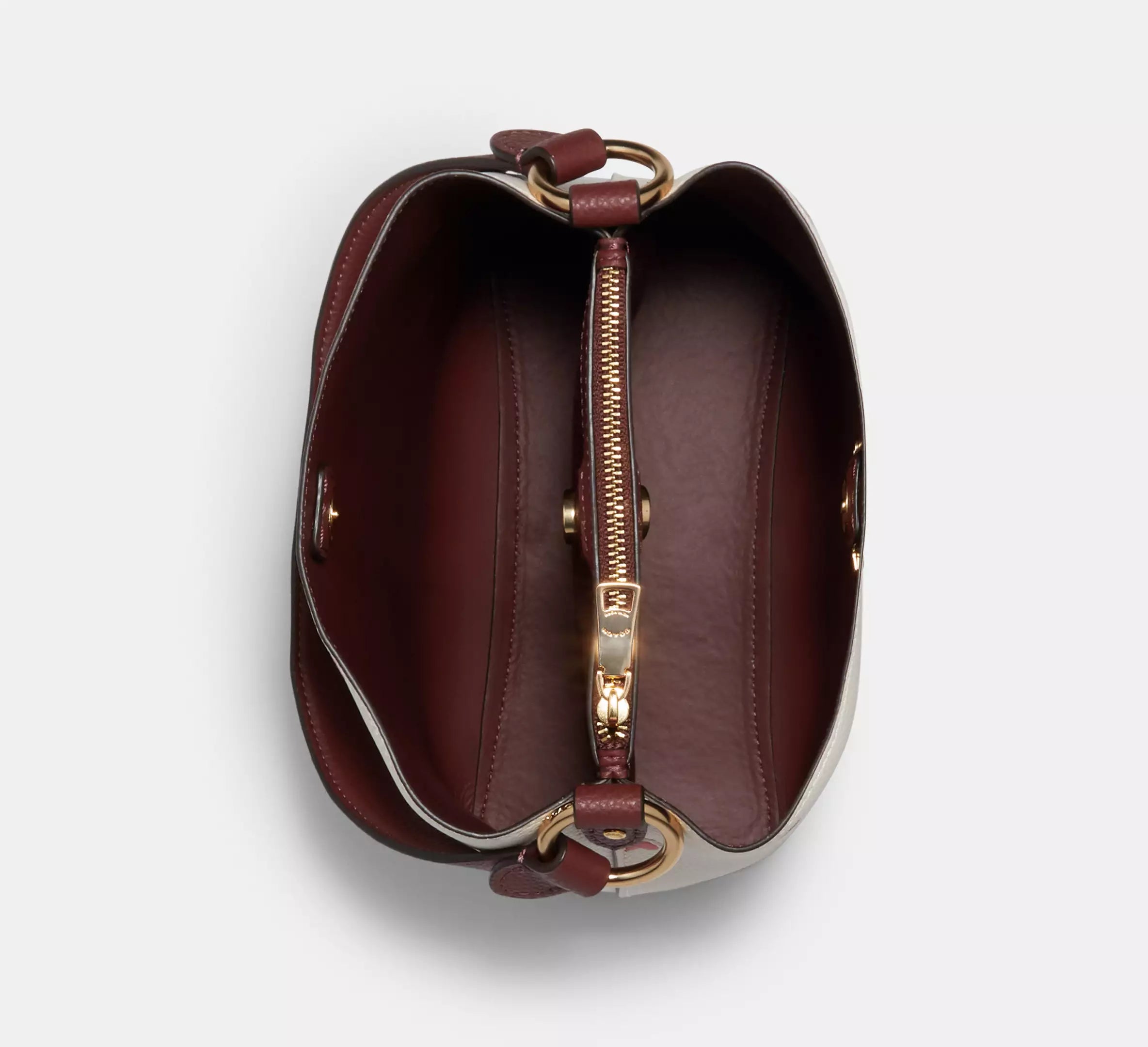 Coach Small Town Bucket Bag With Heart Floral Print