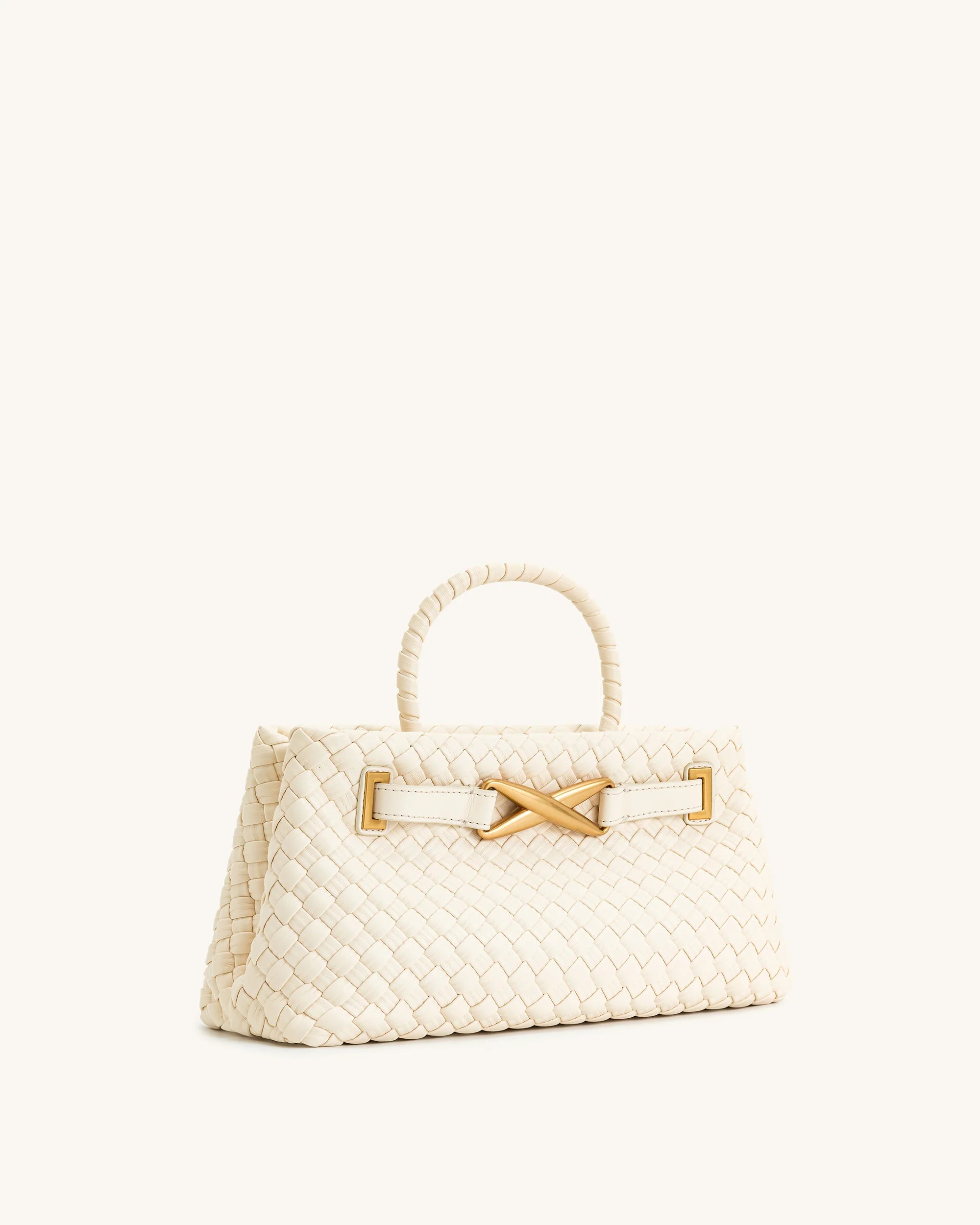 JW PEI Elora Woven Tote Bag - White