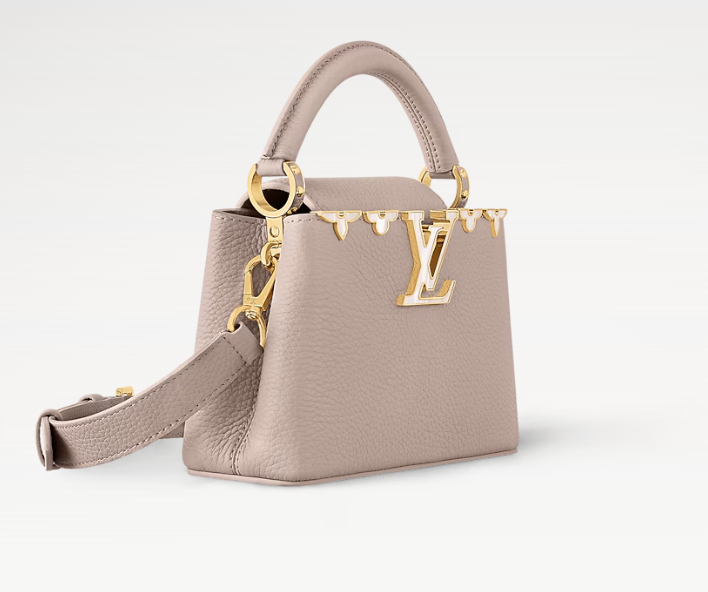 Louis Vuitton  Taurillon Embellished Flower Crown Capucines