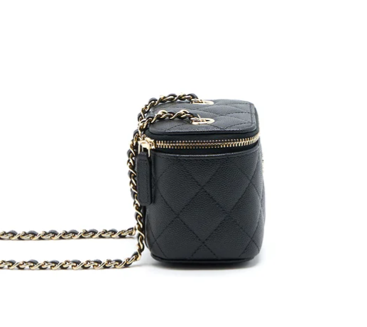 Chanel Mini Square Vanity Case Caviar (Black + Pink + Beige + White)