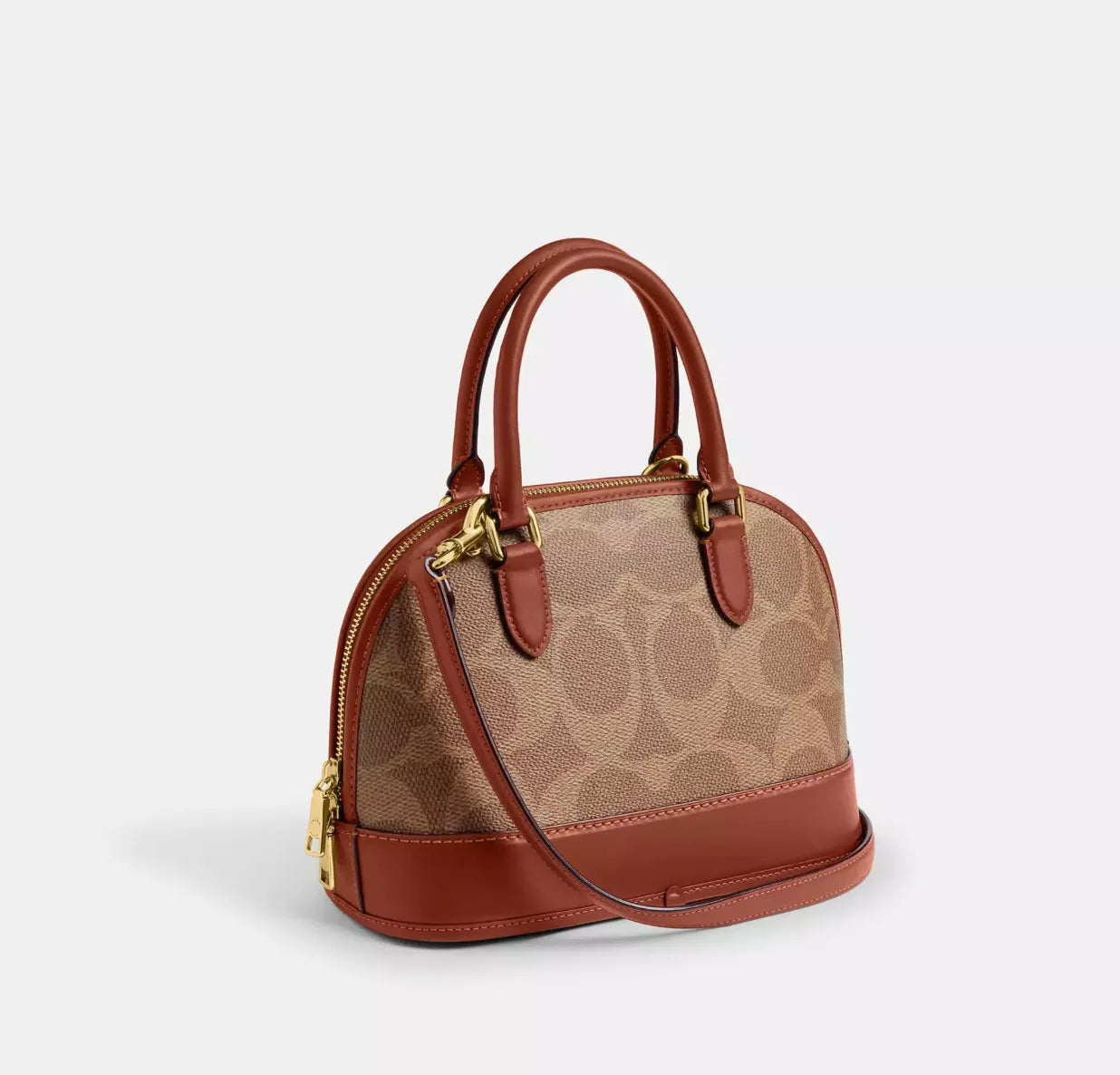 Coach Sabrina Satchel Bag In Signature Canvas