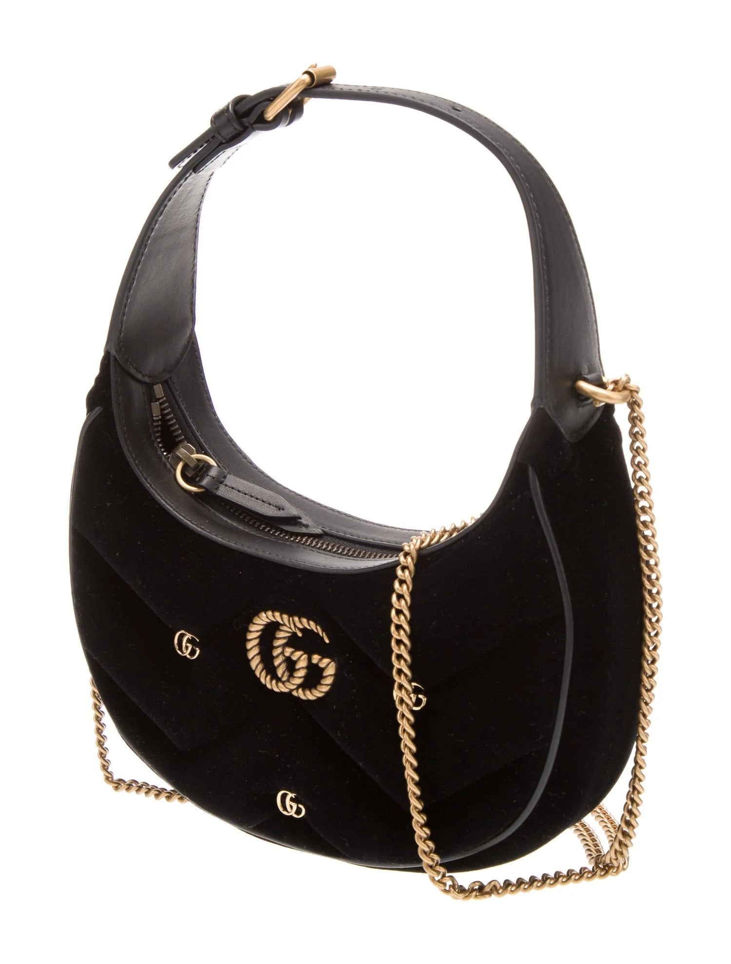 Gucci  GG Marmont Half-Moon-Shaped Mini Bag