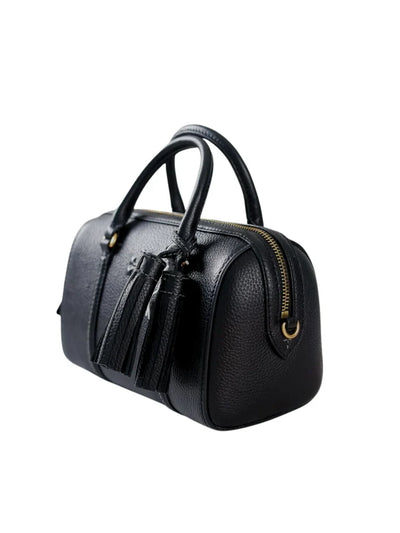 Tory Burch Thea Mini Leather Satchel Crossbody In Black hover