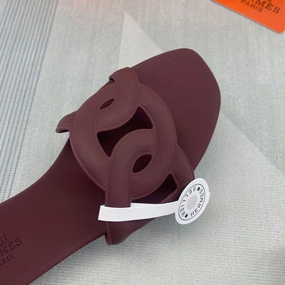 Hermès Aloha Slides – Women’s Chaîne d’Ancre | Burgundy hover