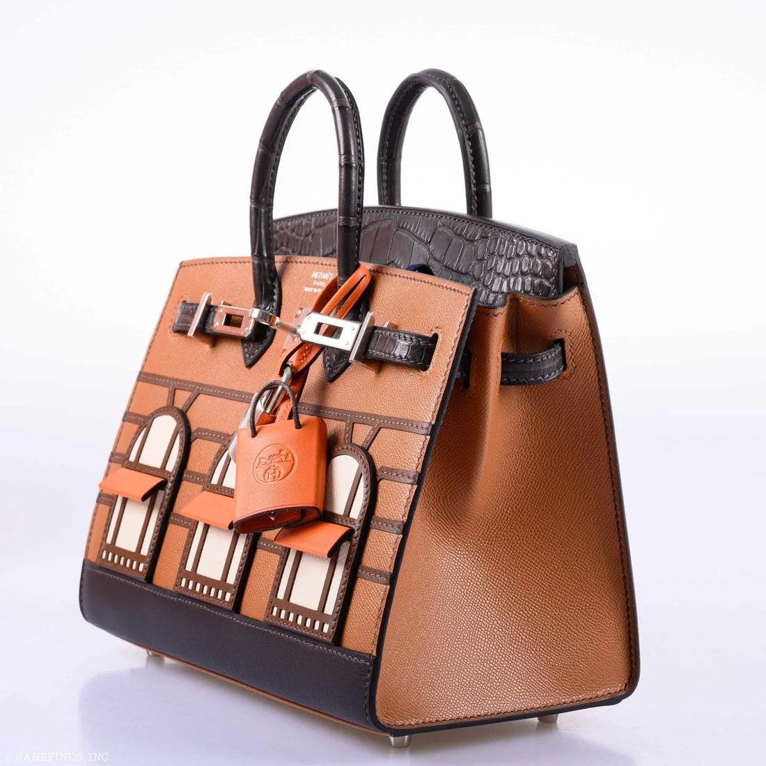 Hermès Birkin Faubourg Sellier – Gold Madame & Ebene Matte Alligator