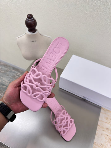 LOEWE Petal Anagram slide in soft calfskin