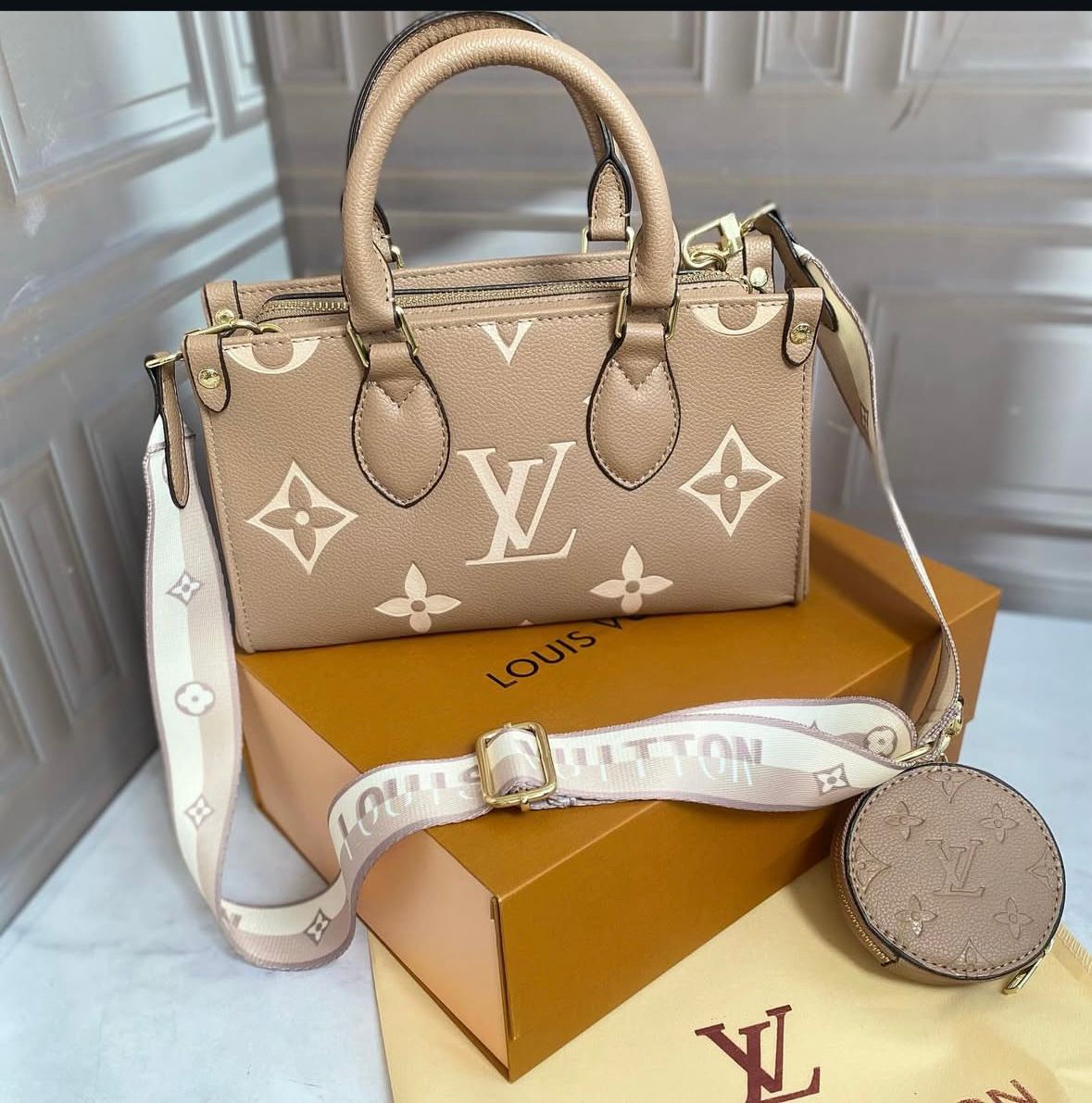 LV top handle bag