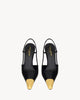 YSL JEANNE slingback pumps in smooth leather