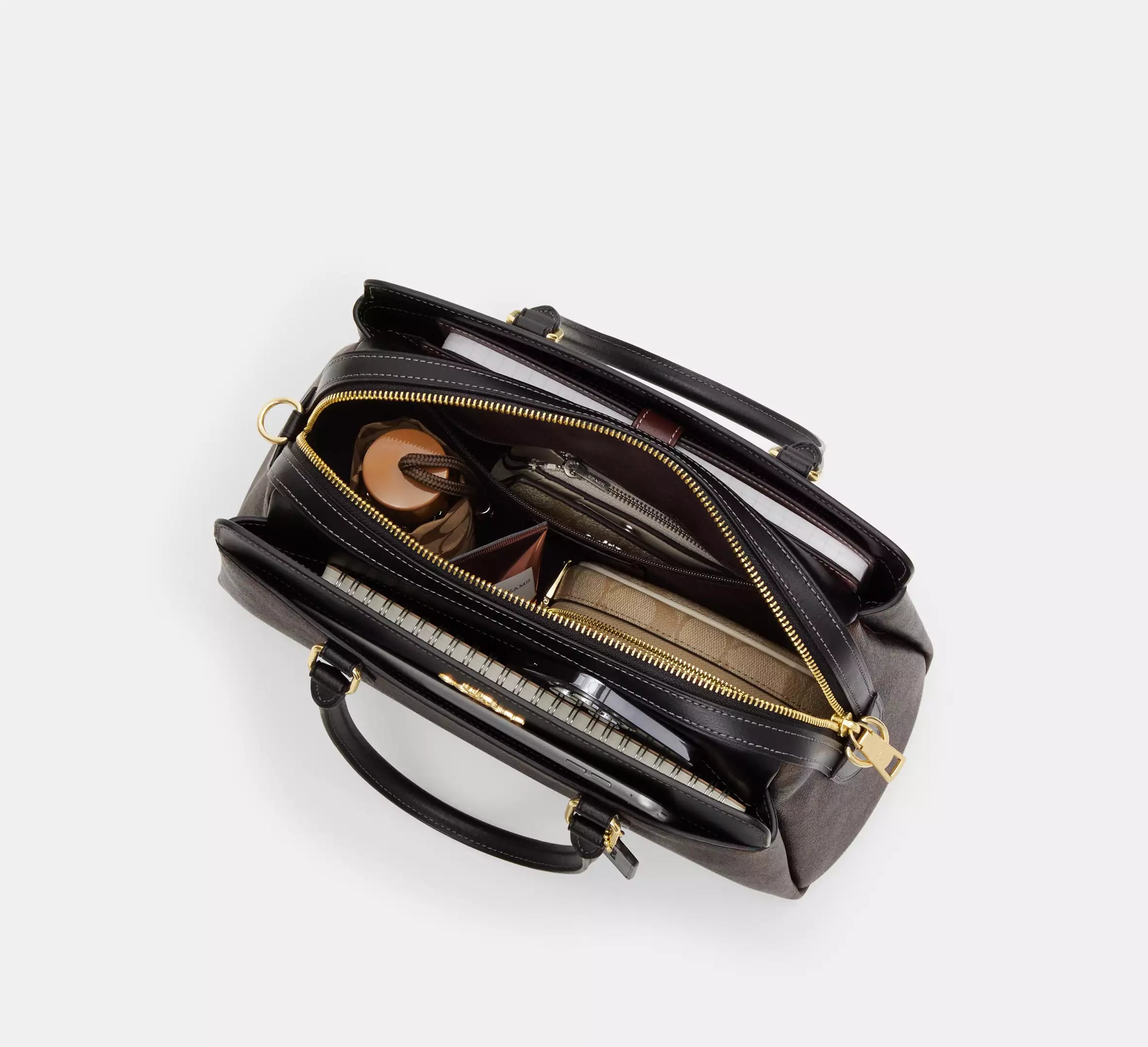 Coach Darcie Carryall Bag In Signature Canvas