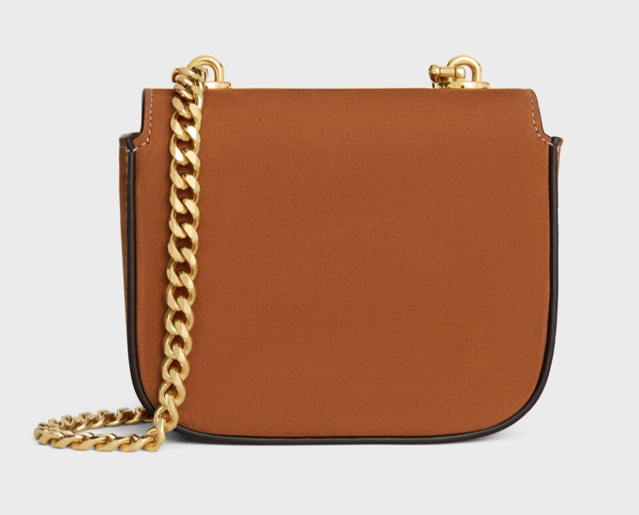 Celine MINI CHAIN CLAUDE IN NUBUCK CALFSKIN
