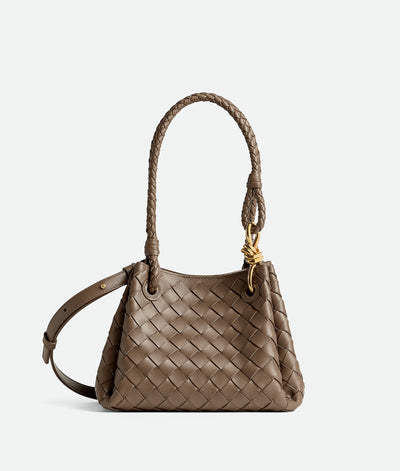 Bottega Veneta Leather Intrecciato Parachute Shoulder Bag