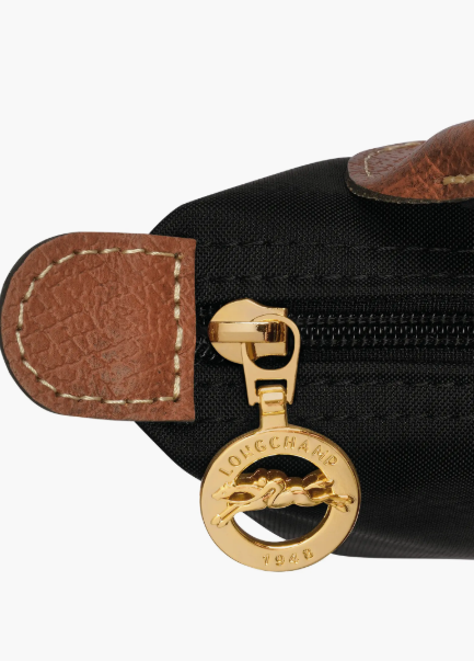 Le Pliage Original Pouch with handle Black - Recycled canvas