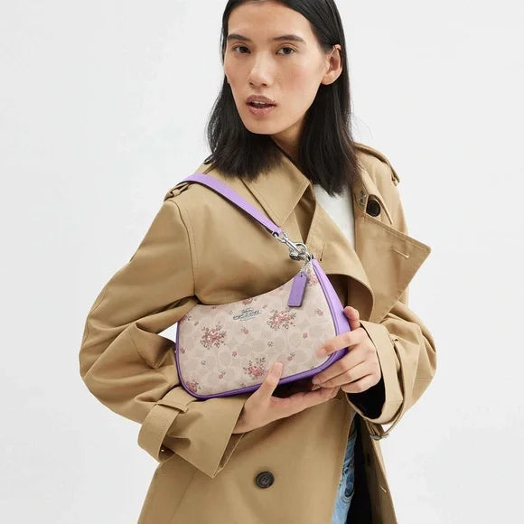 COACH Teri Shoulder Bag In Signature Canvas With Floral Print