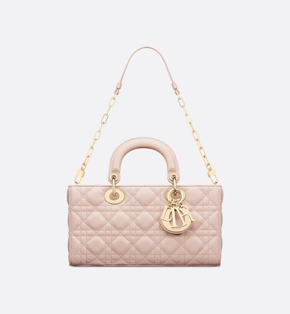 Dior Small Lady D-Joy Bag Powder Pink Cannage ...