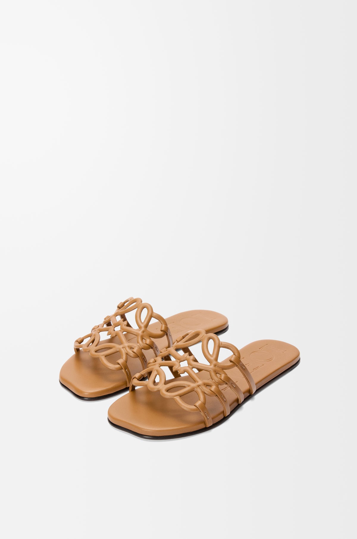 LOEWE Petal Anagram slide in soft calfskin