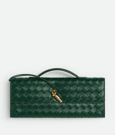 Bottega Veneta Andiamo Top Handle Bag {GREEN }
