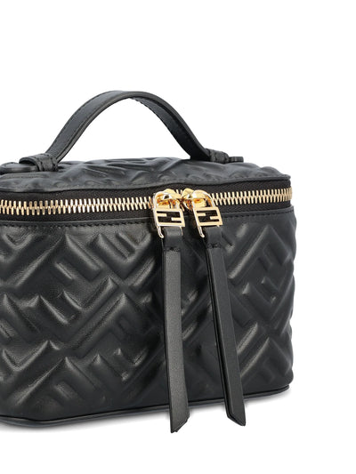 FENDI Vanity FF-monogram quilted tote bag hover