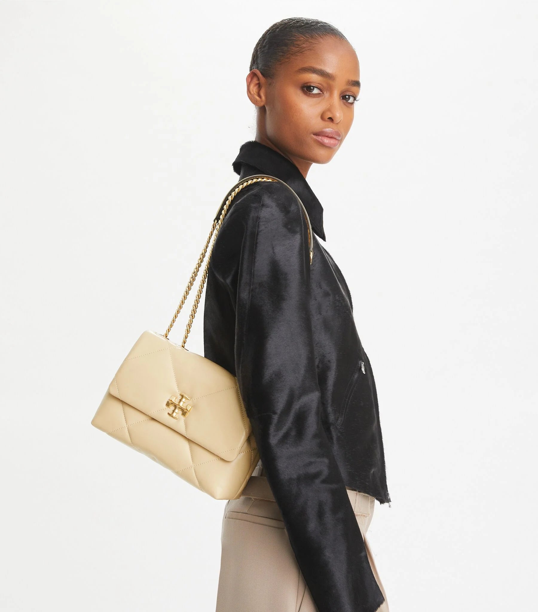 Tory Burch Small Kira Diamond Quilt Convertible Shoulder Bag
